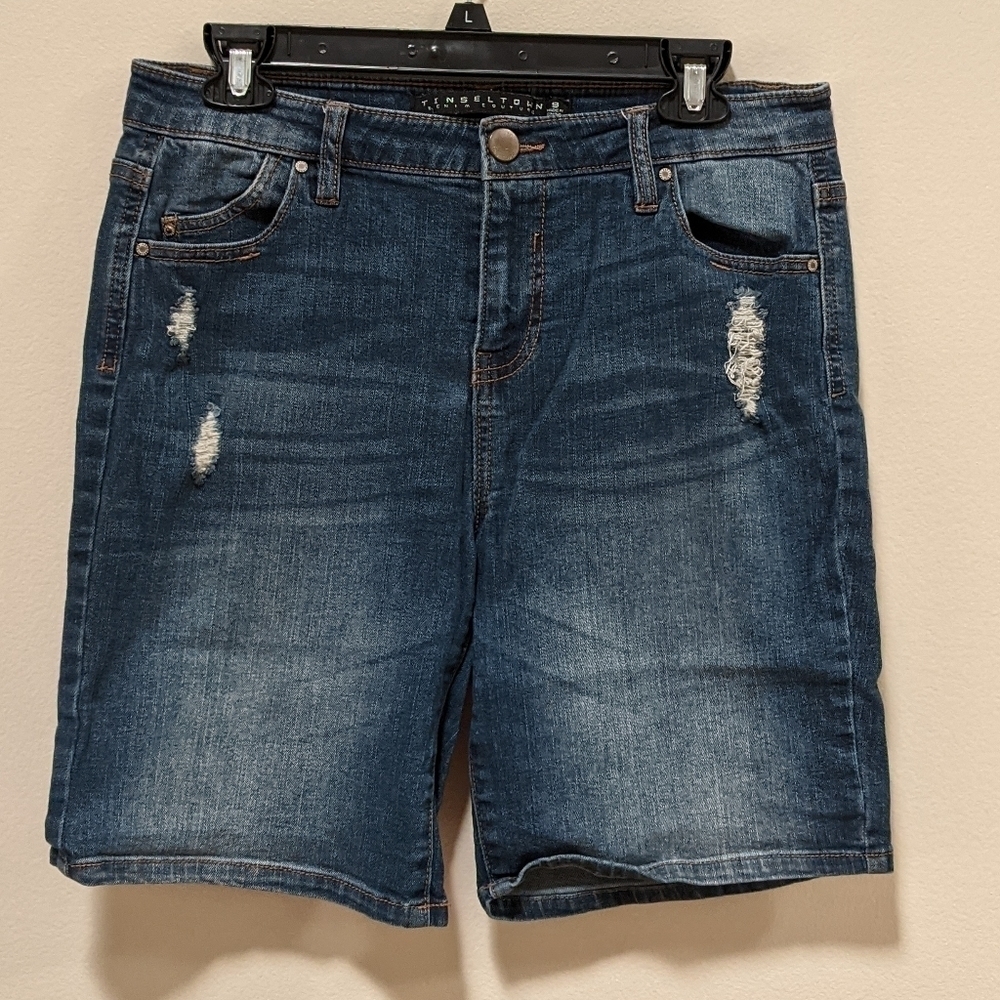 Tinseltown Denim Distressed Shorts Junior's Size 9